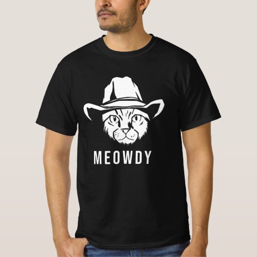 Meowdy Cat T-shirt (Voorkant)