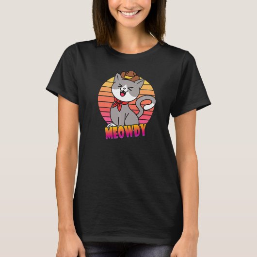 Meowdy Cat T-shirt (Voorkant)
