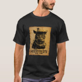 Meowdy Cowboy Cat Funny Sarcastic Pun Western Hors T-shirt (Voorkant)