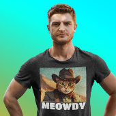 MEOWDY COWBOY CAT GRAPPIGE T-SHIRTS