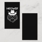 Meowdy Cowboy Cat Kitten Howdy Western Animal Meme Visitekaartje (Voorkant / Achterkant)