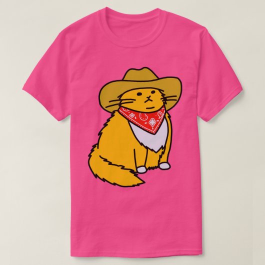 Meowdy Cowboy Cat T-shirt (Design voorkant)