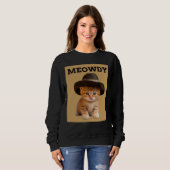 MEOWDY COWBOY KAT KITTEN T-SHIRT (Voorkant volledig)