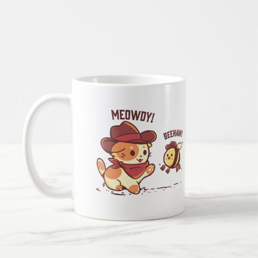 Meowdy en Beehaw Koffiemok (Links)