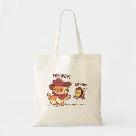 Meowdy en Beehaw Tote Bag