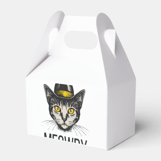 Meowdy Funny Cat Bedankdoosjes (Achterkant)