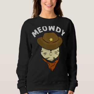Meowdy - Kat Meme Grappige Mashup Tussen Meow en H Trui