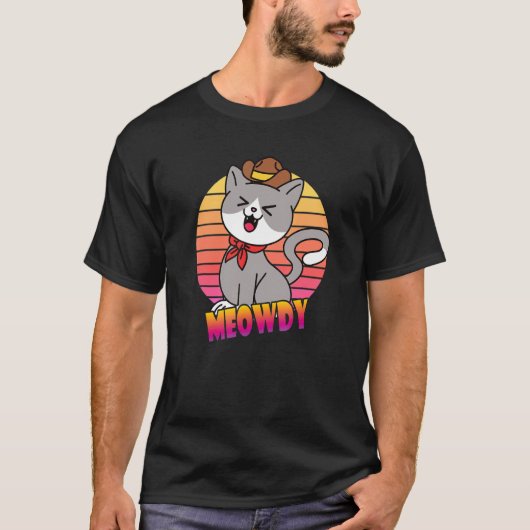 Meowdy Kat T-shirt (Voorkant)