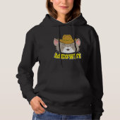 Meowdy Mashup Between Meow and Howdy Cat Hoodie (Voorkant)