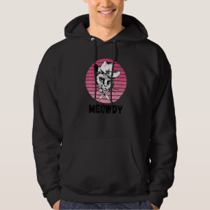 Meowdy Mashup between Meow and Howdy Cat Meme Hoodie