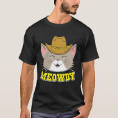 Meowdy  Mashup Between Meow and Howdy Cat T-shirt (Voorkant)