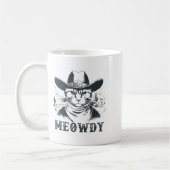 Meowdy - Mashup Between Meow And Howdy - Funny Cat Koffiemok (Links)