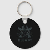 Meowdy - Mashup Between Meow And Howdy - Funny Cat Sleutelhanger (Voorkant)