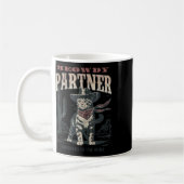 Meowdy Partner Cowboy Cat  Koffiemok (Links)