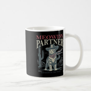 Meowdy Partner Whiskers in het Pet van de Windkat Koffiemok