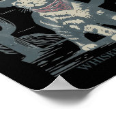 Meowdy Partner Whiskers in het Pet van de Windkat  Poster (Hoek)