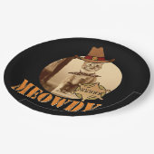 Meowdy Texan Cat Cowboy Sheriff Personalized Papieren Bordje (Gekanteld)