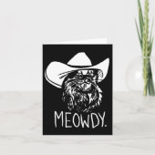 Meowdy Texas Cat Meme Kaart (Voorkant)