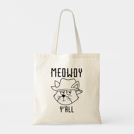 Meowdy Y'all Tote Bag (Achterkant)