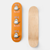 Meoween Ghost Kitten 31 Kat USA Oktober Halloween Persoonlijk Skateboard (Voorkant)