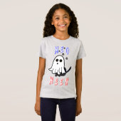 Meoween Ghost Kitten 31 Kat USA Oktober Halloween T-shirt (Voorkant volledig)