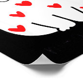 Meowentine Cute Cat Valentines Day Men Women Cat D Poster (Hoek)