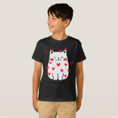 Meowentine Cute Cat Valentines Day Men Women Cat D T-shirt (Voorkant volledig)