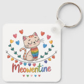 Meowentine's Sleutelhangers Design voor kattenlief (Achterkant)