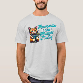 Meowgaritas en Midnight Mischief T-shirt