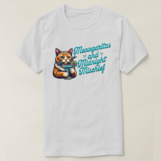Meowgaritas en Midnight Mischief T-shirt