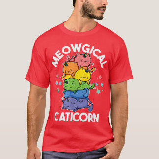 Meowgical Caticorn Funny Unicorn & Cute Kittycorn T-shirt