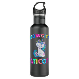 Meowgical Caticorn Unicorn Cat Kittycorn 2157 Waterfles