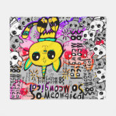 Meowgical Fleece Blanket by Theo Deken (Voorkant (Horizontaal))