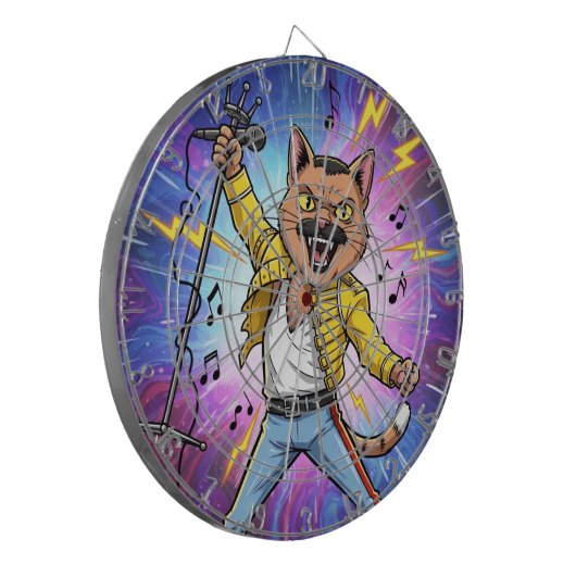 Meowhemian Rhapsody Dartbord (Voorkant Links)