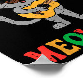 Meowiachi Cat Mariachi Funny Cinco De Mayo Mexican Poster (Hoek)