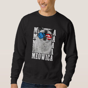 Meowica Cat Eagle Amerikaans Symbool USA Patriotti Trui