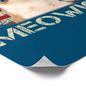 Meowica Cat Fourth 4e juli Patriotic USA Poster (Hoek)