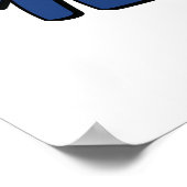 Meowica Cat USA 4 juli Cat Lover Funny Poster (Hoek)