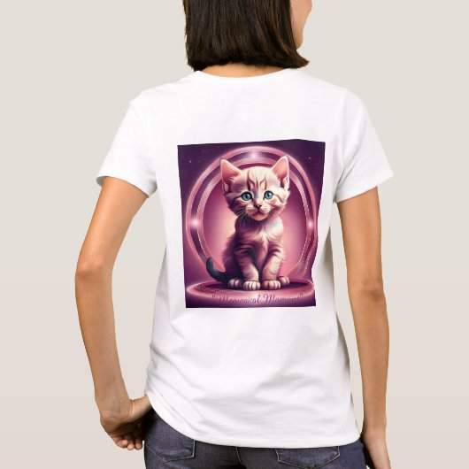 "Meowical Moment" Kitten T-shirt (Achterkant)