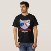 MEOWICAN Original Patriotic Cat Pun T Shirt (Voorkant volledig)