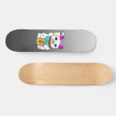 MEOWIES LUCKY CAT MANEKI NEKO GRAY / BLACK SKATEBOARD (Horizontaal)