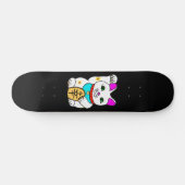 MEOWIES LUCKY CAT MANEKI NEKO ZWART PERSOONLIJK SKATEBOARD (Horizontaal)
