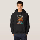 Meowing Into 100th Days Of 3RD Grade Funny Nerd Ca Hoodie (Voorkant volledig)