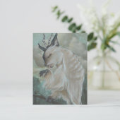 Meowl 2 cat owl postcard briefkaart (Staand voorkant)