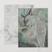 Meowl 2 cat owl postcard briefkaart (Voorkant / Achterkant)