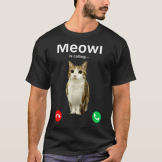 Meowl Bellen Kat Uil Vervloekt Internet Grappig T-shirt