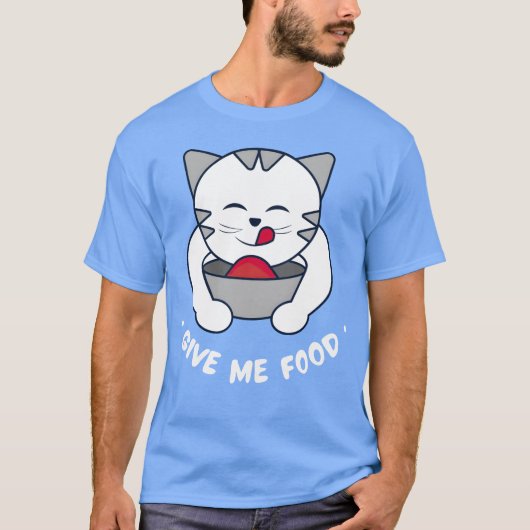 Meowlicious Munchies Whiskerlicking Good Cat Food  T-shirt (Voorkant)