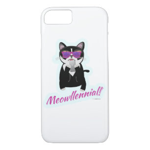 Meowlinneal Funny Cat Generation Design iPhone 8/7 Hoesje