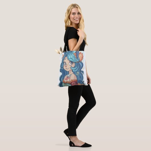 Meowmaid canvas tas (Op model)