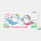 Meowmaids Mermaid Cats Swim Buddies Case-Mate iPhone Case (Achterkant (horizontaal))